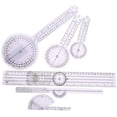 thumbnail image 1 of 6Pcs Spinal Ruler Spinal Finger Goniometer Protractors Multi-Ruler Angle 180/360 Degree Measuring Tool, 1 of 5