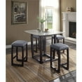thumbnail image 3 of Acme Furniture Razo Counter Height Stool (1Pieces) in Fabric & Weathered Espresso Indoor, 3 of 8