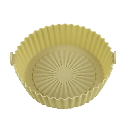 

Trayknick Elastic Heat-resistant Fryer Baking Tray Silicone Practical Non-stick Fryer Baking Pot for Kitchen