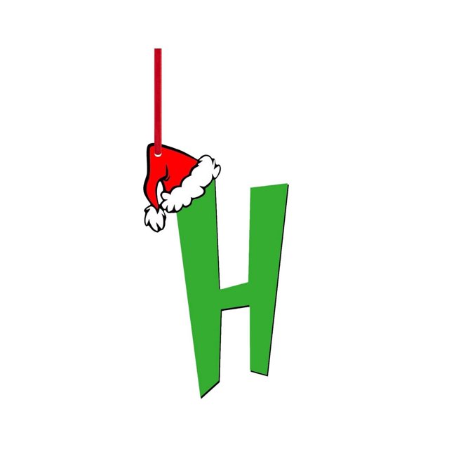 ¡Rebaja! Colgante navideño por menos de $1. Colgante con forma de árbol de Navidad con letras de dibujos animados. Colgante navideño para el hogar. Regalo.