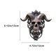 thumbnail image 2 of Xihbxyly Cabeza de Esqueleto de Halloween, Colgador de Puerta de Resina Único, Diseño Intrincado de Calavera y Patrón, Fácil Instalación, Decoración Espeluznante para El Hogar, Perfecto para Hallowee, 2 of 5