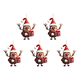 thumbnail image 1 of Alce Dibujos Animados Acrílico Navideño Con Sombrero Navidad Decoraciones Colgantes para (2), 1 of 2
