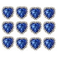 thumbnail image 6 of GKNET 12PCS Mixed Colors Sew On Rhinestone Heart Buttons Clear Crystal Pave Setting-18mm, 6 of 8
