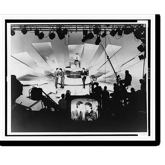 Historic Print, [The Beatles rehearsing for their appearance on the Ed Sullivan Show], 16" x 20"