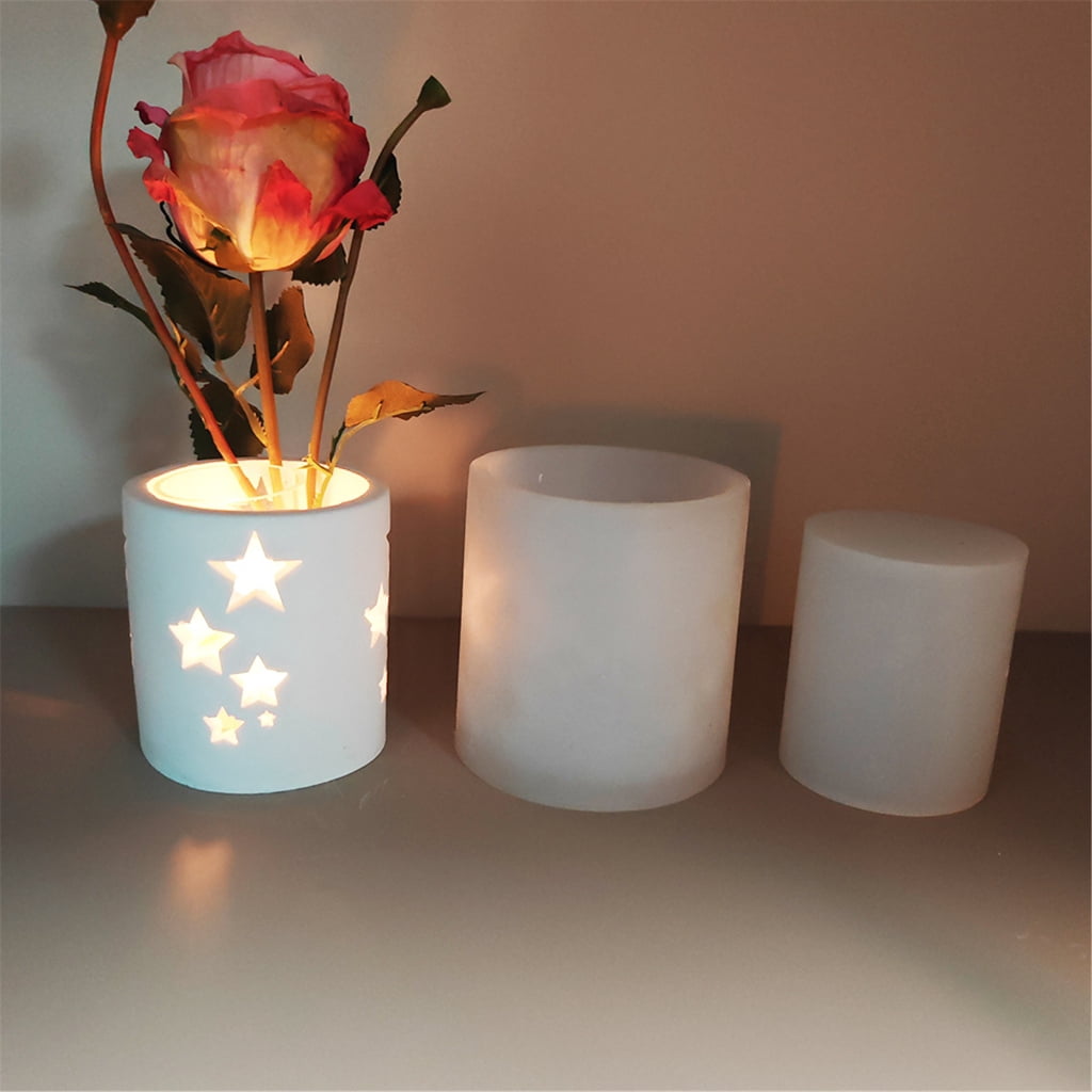 AOOOWER Silicone Resin Mold for Creating Decorative Candle Holders and Storage Containers