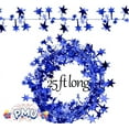 thumbnail image 7 of PMU 75 Ft Star Wire Shiny Garland Royal Blue - Halloween, Christmas Party, Wedding, Birthday, Festive Home Decoration Ornament Royal Blue (3pc-25Ft Each), 7 of 7