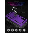 thumbnail image 6 of for Galaxy A01 Case,Samsung A01 Case,with HD Screen Protector,[Military Grade] Ring Car Mount Kickstand Hybrid Hard PC Soft TPU Shockproof Protective Case for Samsung Galaxy A01 (Purple), 6 of 14
