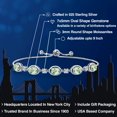 thumbnail image 2 of Gem Stone King 3.75 Cttw Green Prasiolite and Moissanite Tennis Bracelet for Women | 925 Sterling Silver | Gemstone Birthstone | Oval 7X5MM | Adjustable Bolo Bracelet for Women | Easy-On Easy-Off, 2 of 6