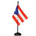 thumbnail image 3 of (2 pack) ANLEY Puerto Rico Deluxe Desk Flag Set - 6 in x 4 in Miniature Puerto Rican Desktop Flag, 3 of 9