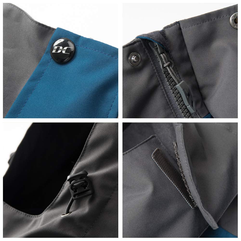 Diamond Candy Men's Hooded Waterproof Jacket Lightweight Rain Jacket Outdoor Casual Sportswear