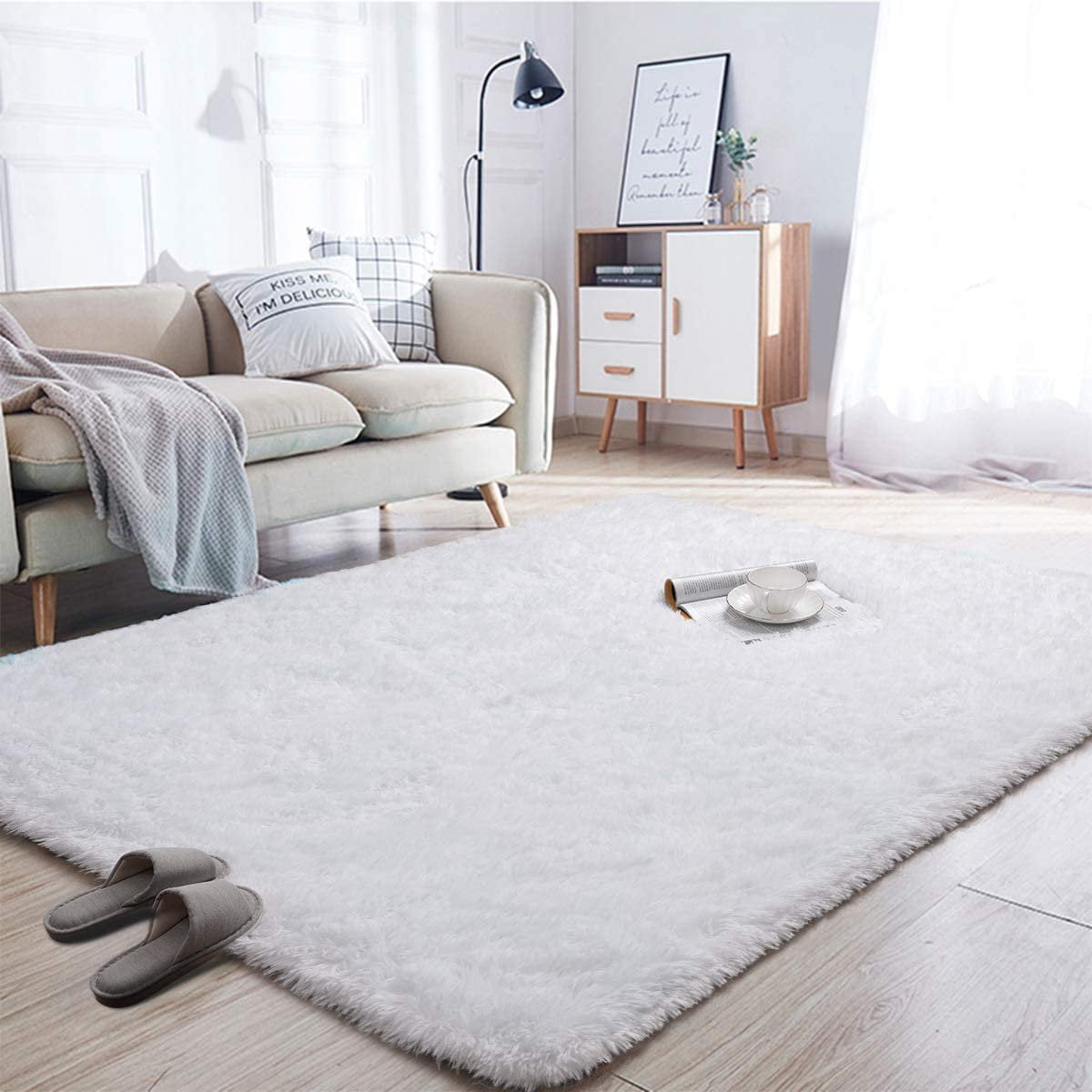 Homore Super Soft Area Rugs Fluffy Carpets for Bedroom Kids Girls Boys