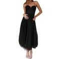 thumbnail image 3 of Biekopu Women Tulle Formal Evening Dress,Solid Color Backless Corset Evening Gown for Cocktail Dress, 3 of 6