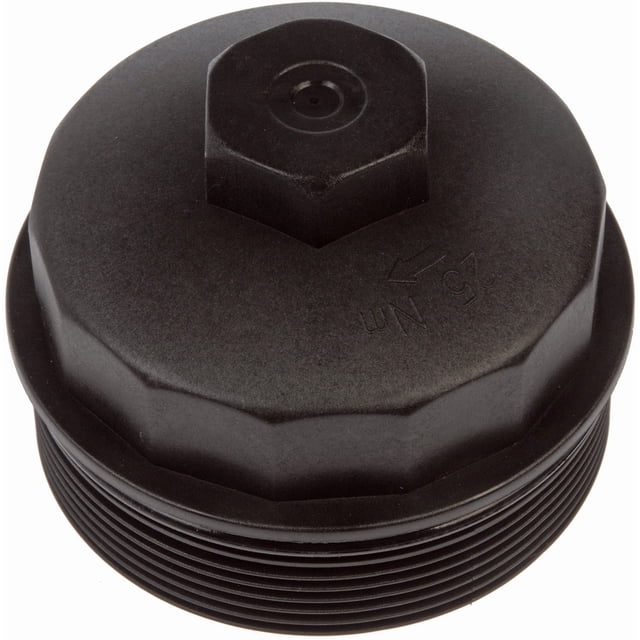 Dorman Fuel Filter Cap 904-204 OE Solutions; OE Replacement; 4 Inch Diameter; 3 Inch Height; Black; Plastic