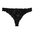 thumbnail image 5 of Byworldtasic Women's Satin Thongs G-String Panties Silk Feeling Ruched Bikini Briefs Smooth Invisible Underwear, 5 of 5