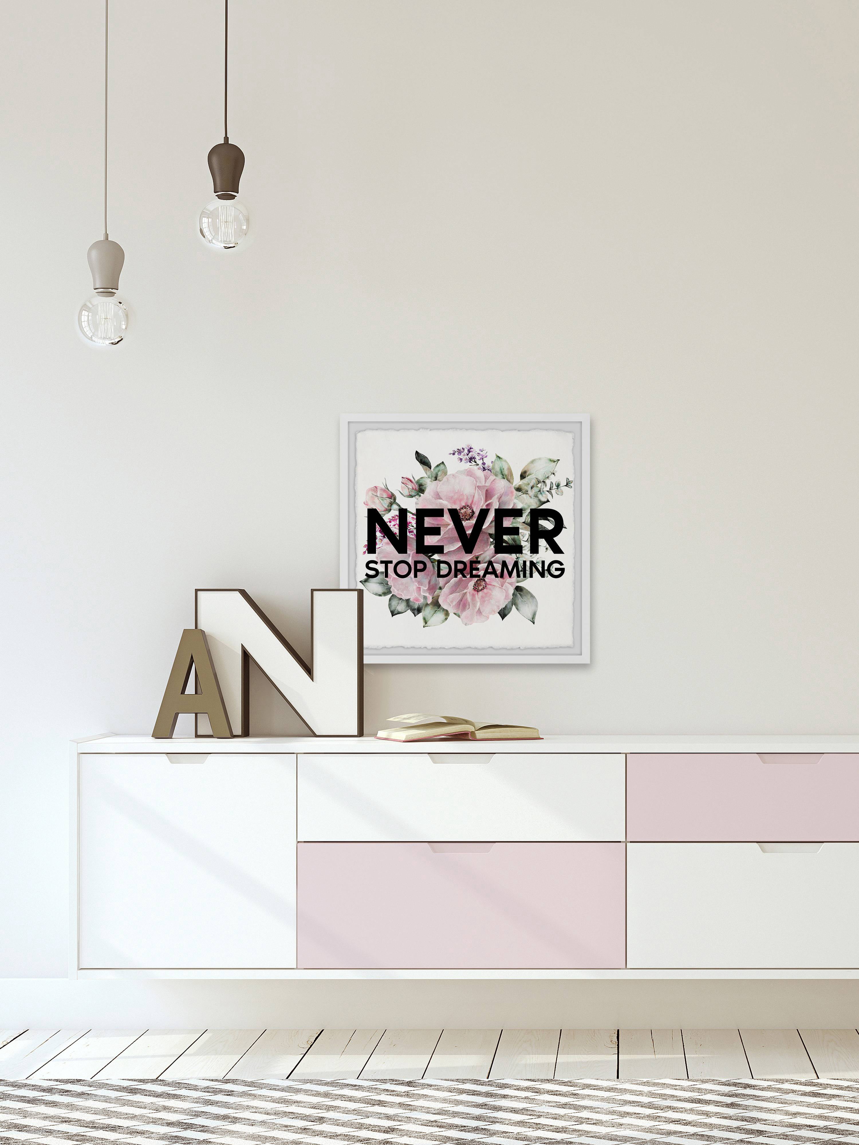 Marmont Hill Never Stop Dreaming Iii Framed Wall Art, 32.00" x 1.50"
