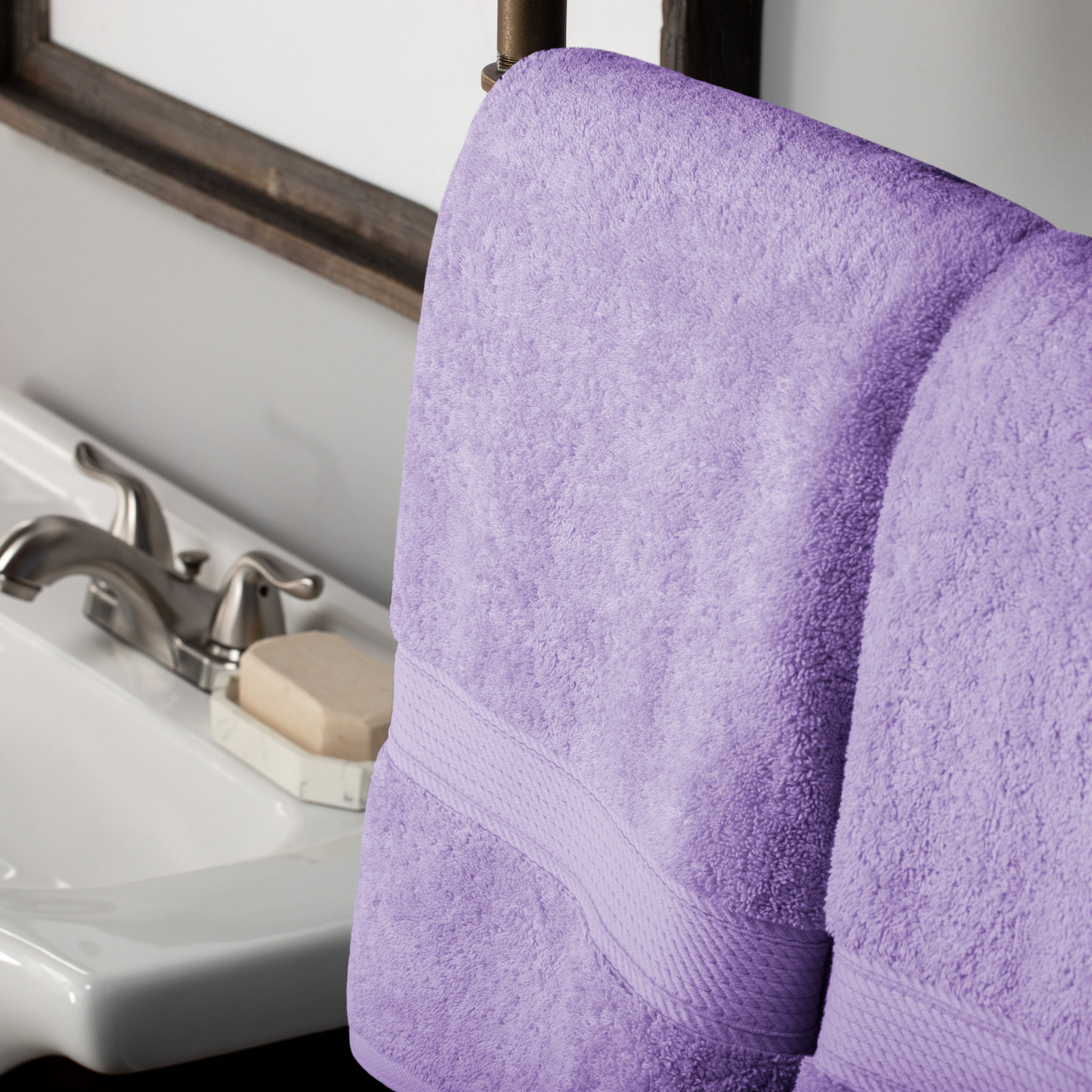 BNM Egyptian Cotton Heavyweight 2 Piece Bath Towel Set, Trendy Colors