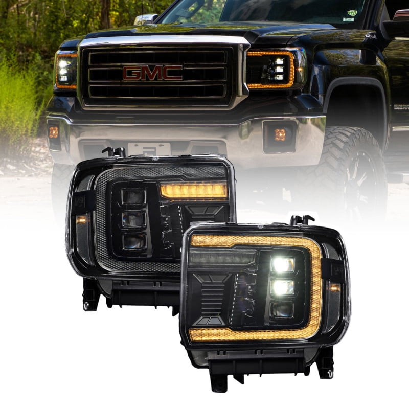 Diode Dynamc FL0023 LED Projector Headlight for 2014 Plus GMC Sierra 1500-2500-3500
