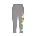 thumbnail image 4 of Pantalones de Ajuste Seco de la Moda de las Mujeres Imprimidas Leggings, Deporte de Yoga Elástico de Poliéster Elástico Respirable, 4 of 8
