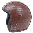 thumbnail image 3 of Casco Retro de motocicleta 3/4 PU Cuero Scooter Motorcross Vintage Tipo 6 Sunnimix, 3 of 8