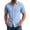 Light Blue, variant on Stamzod Mens Shirts Casual Solid Short Sleeve Button Up Shirt Men Business Work Dress Shirts S-5Xl Dark Blue L
