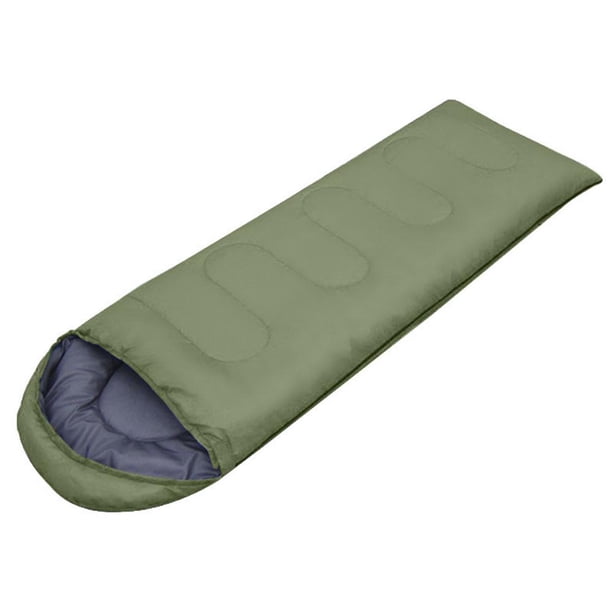 Sacos de dormir de momia Saco de dormir de algodón Equipo para acampar al aire libre (Verde militar)