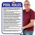 thumbnail image 2 of New Jersey Pool Rules Sign, Complies With State Of New Jersey Pool Safety Code, 24x36 Corrugated Plastic, 2 of 7