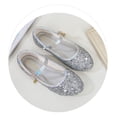 thumbnail image 6 of THJRPQJFD Flower Girls Dress Shoes Toddler Kids Wedding Pageant Party Low Heel Mary Jane Shoes Glitter Flat Shoes, 6 of 9
