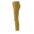thumbnail image 3 of Cotonly Girls Yellow Striped Winter Fleece Tights with adjustable waist for the Holidays in 100% Organic Cotton, 3 of 3