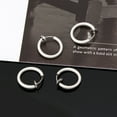 thumbnail image 5 of ✪ 4Pcs Clip on Fake Earrings Hoop Non-pierced Nose Rings Lip Ear Clip Body Jewelry, 5 of 12