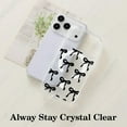 thumbnail image 3 of YWC-Magnetic for iPhone 17 Pro Case, Bow Case Compatible with MagSafe, Wireless Slim Clear Ribbon Aesthetic Phone Cover Anti-Yellowing Shockproof Protective Cover for Women Girl - Black, 3 of 4