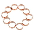 thumbnail image 1 of 10pcs Copper Crimp Rings For Oil Pipes Pipelines Accessory Industrial Pipe Connections Pex Copper Crimp Rings Hose Sealing Copper Crimp, 1 of 8