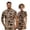 Duck Camo Hunting Brown, variant on Patriotic Matching Couple Outfits American Flag Men Zipper Shirt Short Sleeve Dry Fit Performance Collared Tops and Womens Short Sleeve Golf Clothes with Built in Shorts