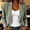 Sky Blue, variant on FDGIU Women's Long Sleeve Two Button Blazer Jacket, Notched Lapel Open Front Suit Coat with Hand Pockets for Office Business Work Casual Daily Layering