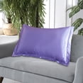 thumbnail image 4 of Solid Color Faux Silk Pillowcase Silk No Zipper Envelope Pillow Pillow Cover, 4 of 7