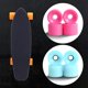 thumbnail image 2 of Soidarity Paquete de 4 ruedas de patineta con rodamientos, ruedas de longboard de PU, pieza reemplazable de reparación profesional para patinaje patinar Rosado, 2 of 6