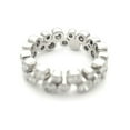 thumbnail image 2 of Round Diamond Bubble Wedding Eternity Band Ring 2.3 Ct Diamond 14K White Gold Over, 2 of 2