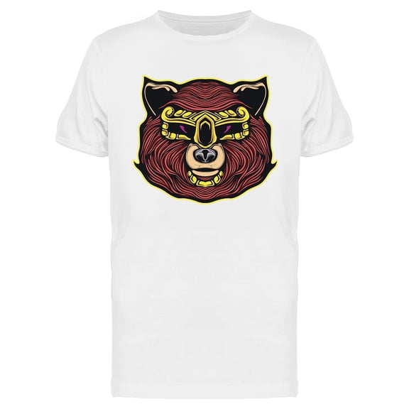 Bear Head Cool Design T-Shirt Men -Image by Shutterstock, Male Medium