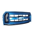 thumbnail image 5 of Blue Flame Metallic Front Bumper Upper XLT Style Grille Grill For 2015 2016 2017 Ford F150 F-150, 5 of 7