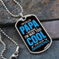 thumbnail image 2 of Personalized Your Grandson Custom Name Dog Tag Necklace Love Grandma Grandpa Birthday Xmas Military Graduation Christmas Gifts - Graphic Military Dog Tag Necklace (Optional Personalized Engraving), 2 of 5