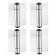 thumbnail image 1 of Charnière à Ressort - 4 Pcs Charnière à Ressort en Acier Inoxydable Fermeture Automatique Matériel de Charnière d'Armoire, 1 of 8