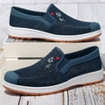 thumbnail image 4 of ZTTD Fashion All Season Men Casual Shoes Flat Non Slip Lightweight Suede Cloth Solid Color Comfortable Elastic Slip On, 4 of 4