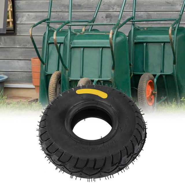 Rubber Outer Tire Rubber Tire Trolley Tire Wheel Outer Tire Outer Tyre Rubber Outer Tire Wheel Elasticity For Inflatable Tool Cart Trolley 4.10/3.50-5 12in/ 4.10/3.50-4 ANGGREK Otros