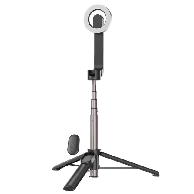 Magnetic Selfie Stick with Bluetooth Remote Control for iPhone 14, 13, 12 Pro