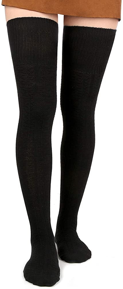 Crday Women Thigh High Socks Extra Long 