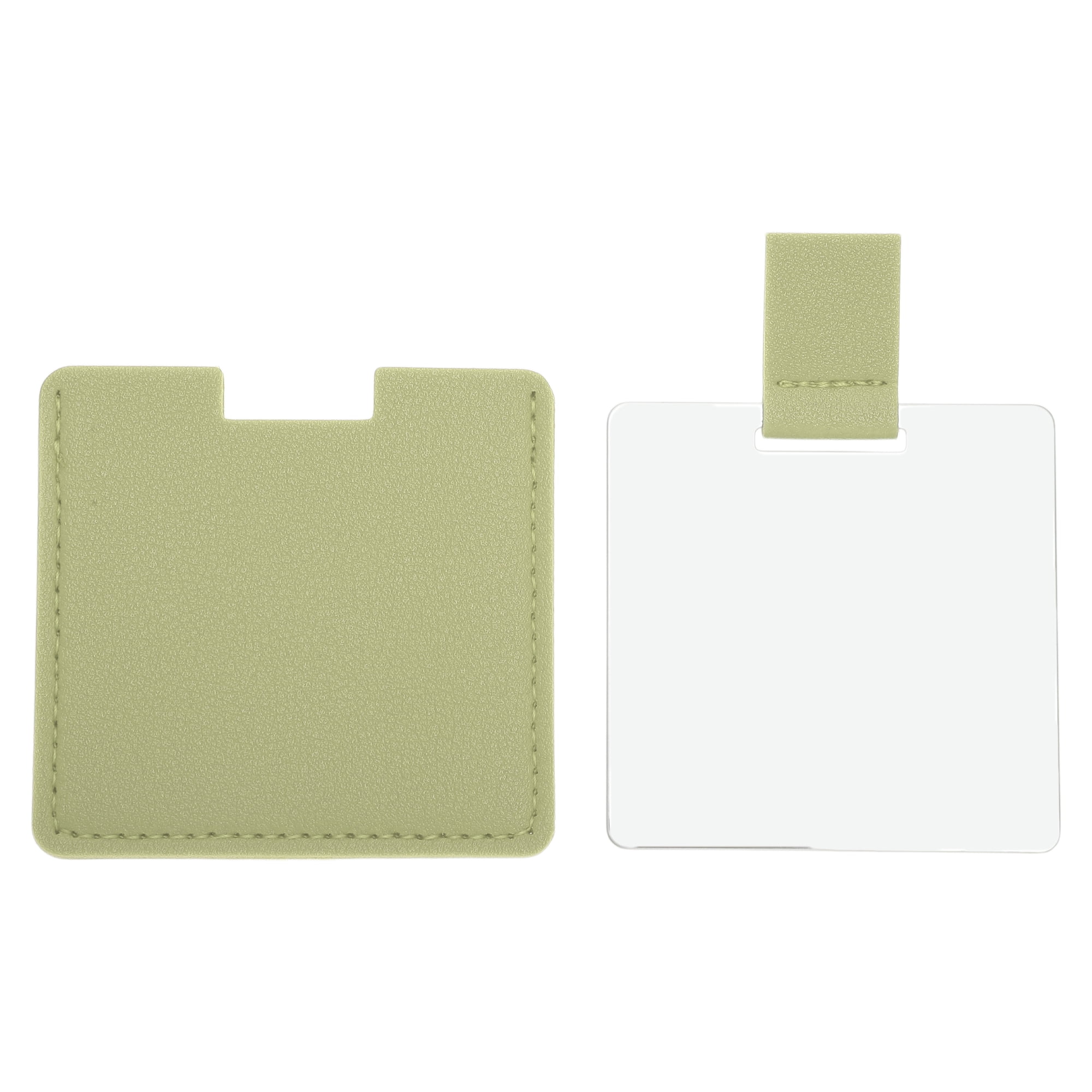 Unique Bargains 1 Pc Square Shape Makeup Mirror Green