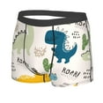 thumbnail image 2 of Junzan Childish Dinosaur Mens Underwear Boxer Briefs For Men’s - Xx-Large, 2 of 9