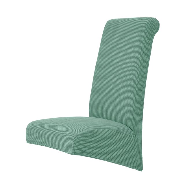 Funda para silla con respaldo alto, funda de vellón de maíz, extraíble, resistente al polvo, accesorios Verde
