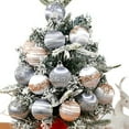 6Pcs 6/8Cm Christmas Balls Silk Sequin Christmas Ball Ornaments Xmas