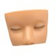 thumbnail image 3 of Cabeza de maniquí de pestañas de silicona, suministros para pestañas reutilizables, práctica facial para pestañas Piel amarilla, 3 of 9