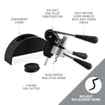 thumbnail image 4 of Host Lever Corkscrew, Soft Touch Handles, 3 Blade Foil Cutter, 4 of 9
